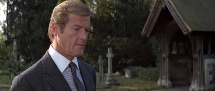 Moore's age was alreayd beginning to catch up with him, forcing the film-makers to use body doubles for many action scenes.