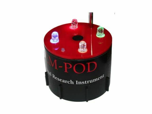 A Rim-Pod lights up when its electromagnetic field is disturbed, which is an indication that a spirit is present.