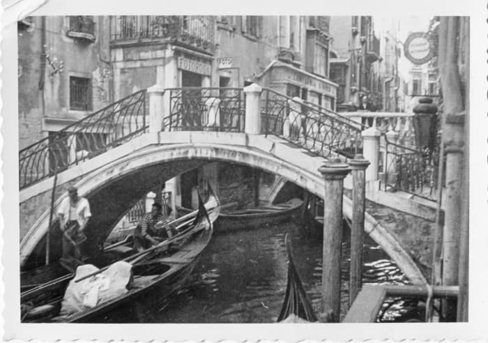 Ponte Santi Apostoli di Christo - Bridge of the Holy Apostles of Christ. The church by the same name is nearby. It is in Venice, Italy on the Holy Apostles River.
