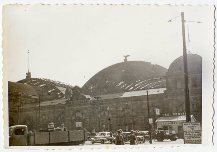 Frankfurt, Germany Train Station post WWII 1947-50 Frankfurt was the location for the USAREUR headquarters