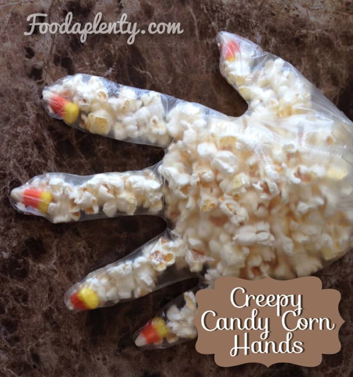 Creepy Halloween Popcorn Hand (and Two Popcorn Mix Recipes) - Delishably