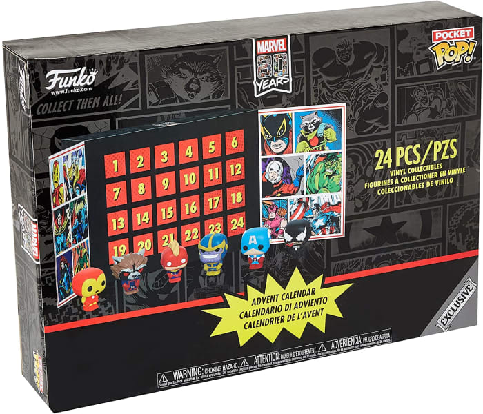 24 Funko Pop! Marvel characters to help ring in the Christmas season. Countdown to the big day with these mini figures!