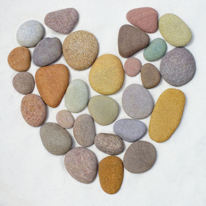 After my husband passed, I began to notice heart shapes in nature such as in the clouds, or on trees created by snowfall or even heart shaped stones on the beach.