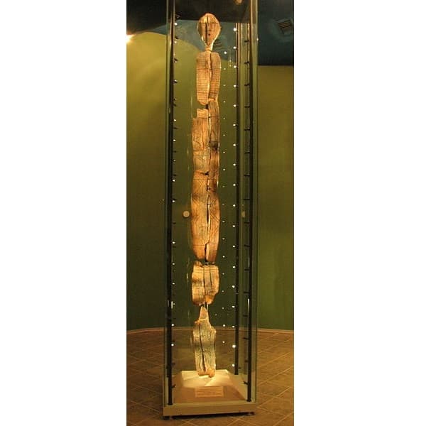 The Shigir Idol (Russian), is the oldest known wooden sculpture or carved pole on Earth, likely over 15,000 years old.