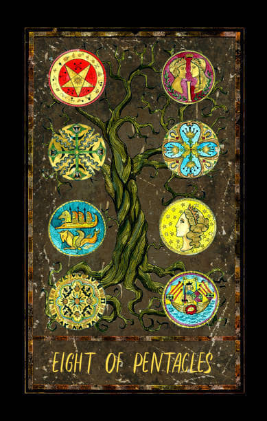 The Suit of Pentacles is about creating a lasting legacy. You're claiming your piece of immortality by building a legacy that will be told for decades to come. You want to support yourself and those of future generations.