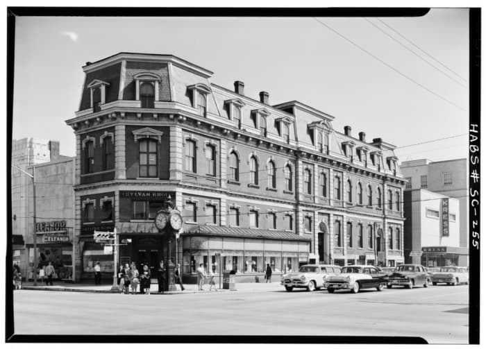 The first Home Office of Eleanor Sylvan & Brothers Bank of Blueberry, Wisconsin. (Photograph taken in 1958.)