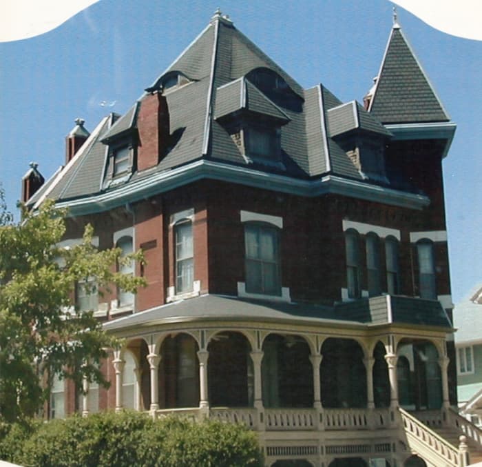 The brick rooming house where my mother stayed while working at Boeing in Wichita, Kansas.
