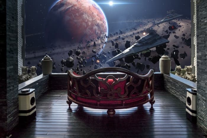 Asteroids could be mined for resources while tourists enjoy the view from a nearby hotel window in space.