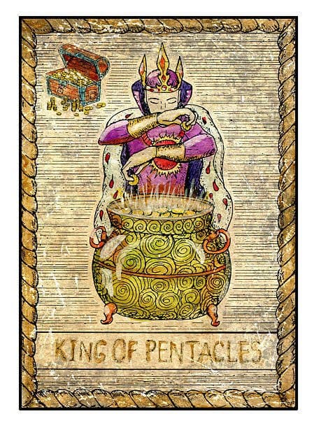 To accumulate money, you must prove that you are responsible with money. The King of Pentacles is known for his financial wisdom. Wherever he goes, blessings follow.