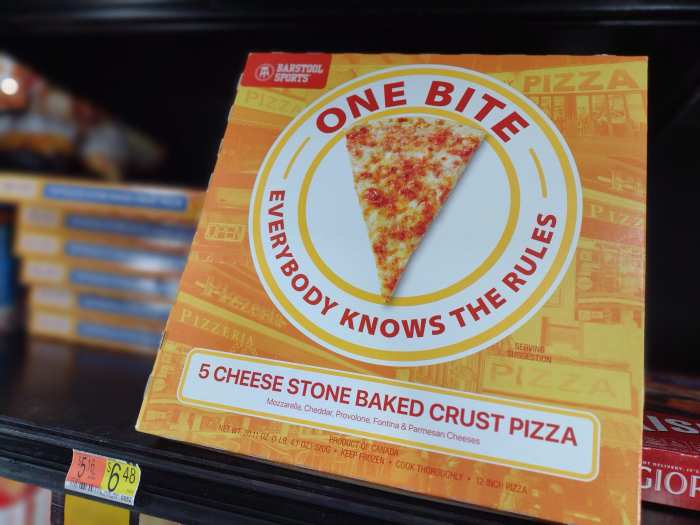 The Original One Bite Frozen Pizza Review Delishably