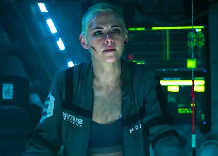 Kristen Stewart plays a mechanical engineer working the bottom of the Mariana Trench in the Keppler 822 Station.