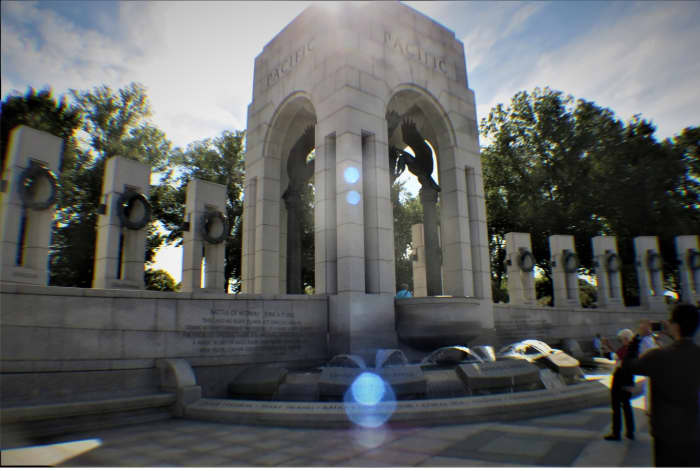 Washington, D.C. - World War II Memorial Section Honoring Those Who Fought in the Pacific Theater of the War