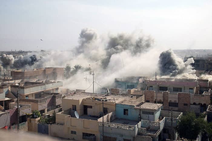 David Mitchell takes you through the mean streets of Fallujah like an embedded reporter.
