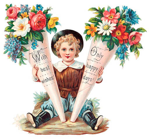 Inspired by flowers, the Victorians loved to make tussie-mussies, in this case using paper bouquet holders.