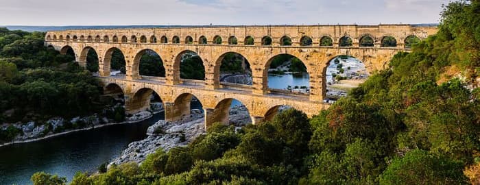 The Pont du Gard is the most famous part of the roman aqueduct which carried water from Uzès to Nîmes until roughly the 9th century.