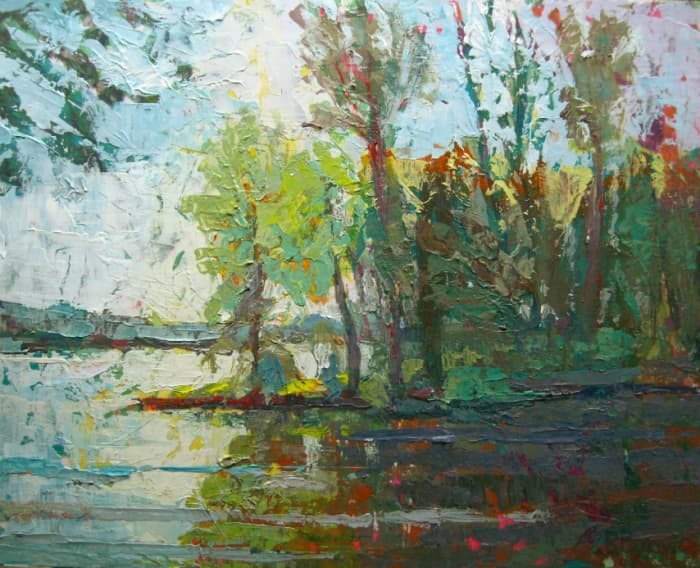 Pick a subject that intrigues you and start painting. It's OK to have fun, experiment, and mess around. Do what works for you to get familiar with acrylic paint, how to handle it, the differences between colors, your brushes, etc. Happy Painting