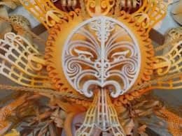 This is a photo of a New Zeeland sun god, old civilizations had their own religions and their own gods, most likely a great number of old civilizations had a sun God, as for them the sun brings life, just like today the sun brings life.