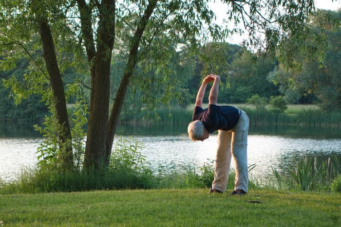 Your aging body loves to be stretched. Take time each day to include some easy, feel-good stretching.