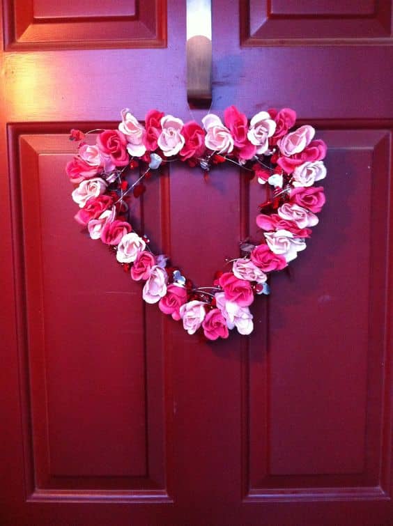 75+ Stunning Dollar Store DIY Valentine's Day Wreath Ideas - Holidappy