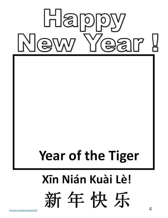 Printable Children’s Activity Sheets for the Chinese Zodiac Year of the