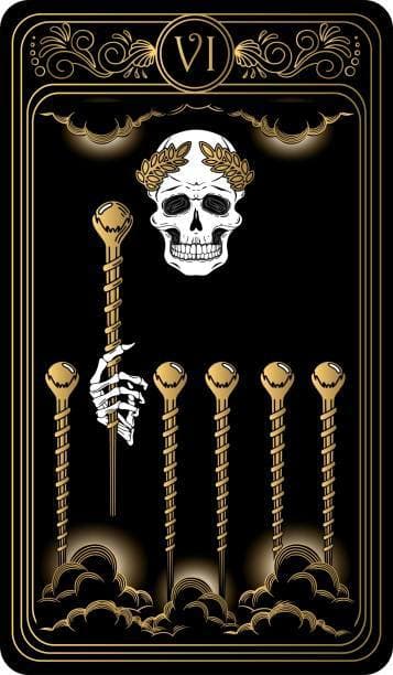 The Six of Wands occurs in the aftermath. It is an end result. There is still a promise of more to come. You've crossed a major milestone in your journey.