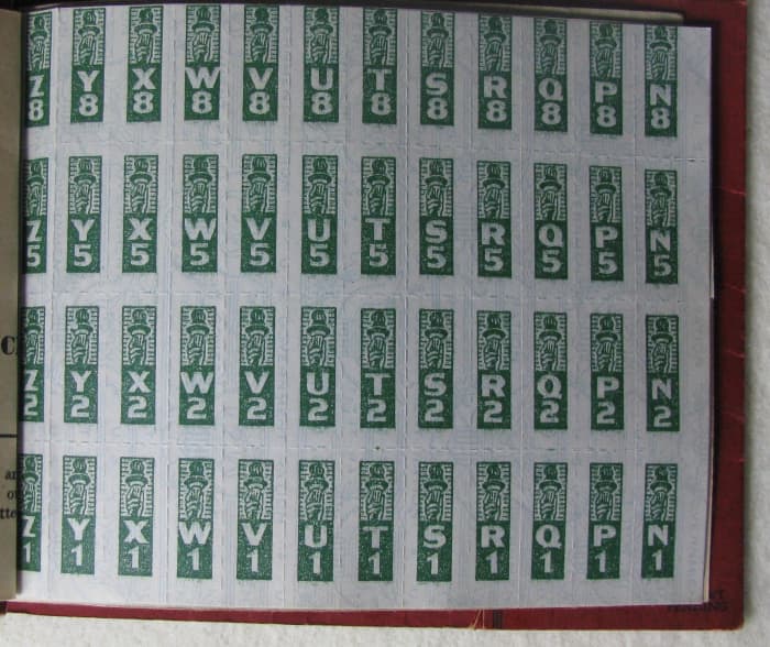 Rationing Coupons.