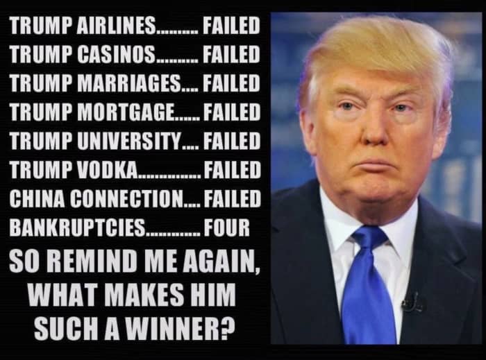 They forgot Trump steaks, Trump Ice (sparkling water), Trump: The game, Trump magazine, Trumpnet, GoTrump.com, and others.