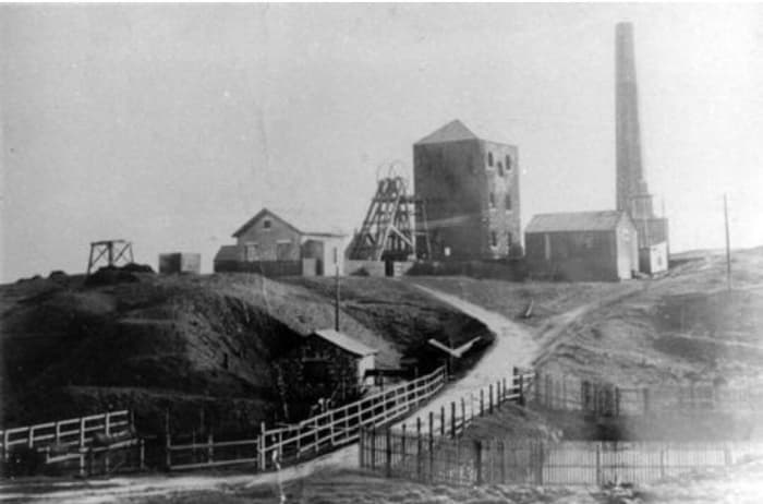 Workings first linked by the Cleveland Railway to Middlesbrough and the Tees by rope-worked inclines around Upsall and Barnaby Moor via the crest of the hill behind Normanby