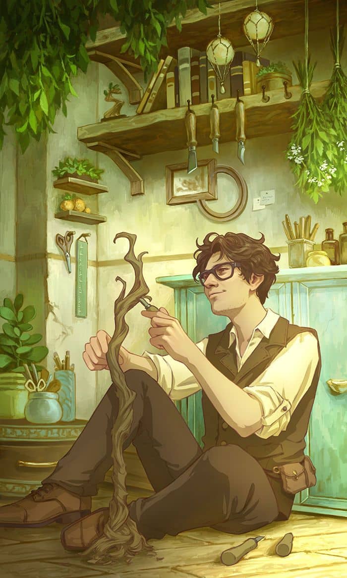 The Page of Wands is creative and working toward a breakthrough. This person has the power of magic on their side.