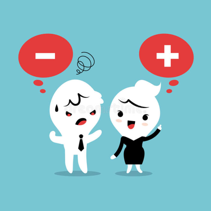 The difference between positive and negative thoughts can be described in this way. Spread positivity.