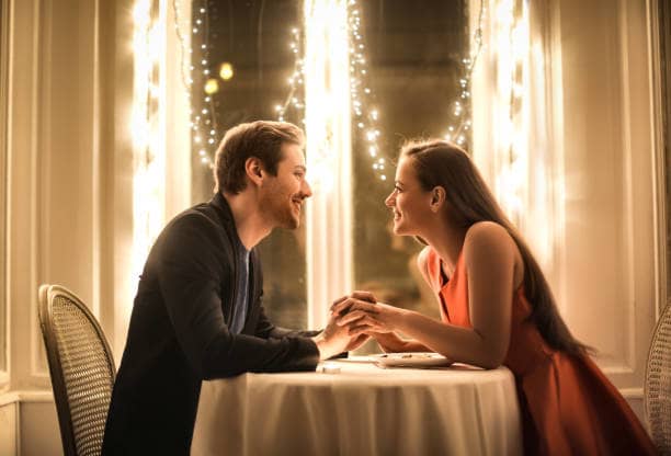 Stare deeply into their eyes and hold their hands. Take a leap of faith and say something romantic. Or just say "My love" and stare at them... as though you mean to say something, but just can't.