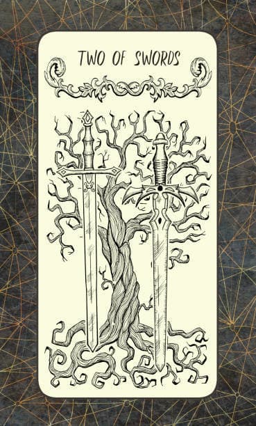 The swords and wands are similar. The swords are made of metal and the wands are made of wood. The swords indicate important and final decisions. Once a decision is made, it's difficult to go back on it.