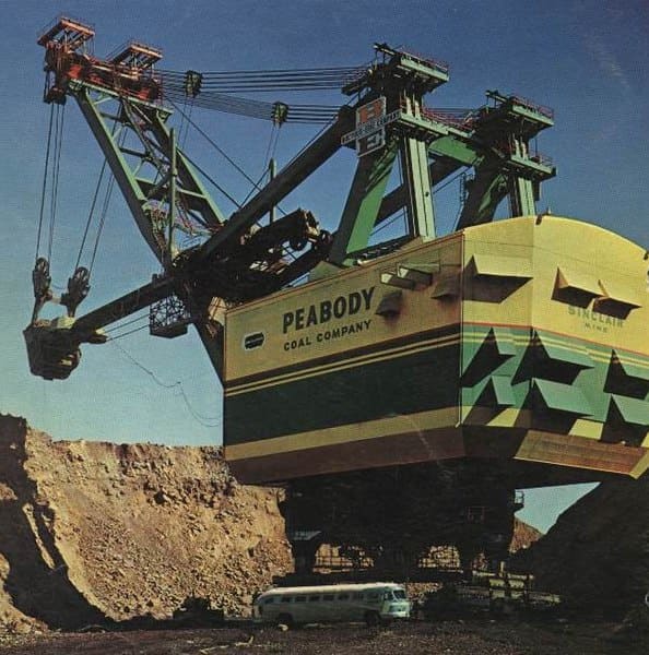 In 1962, this new and gigantic coal removal machine was dubbed Big Brother. after its arrival in Muhlenberg County, Kentucky