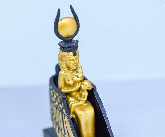 Egyptian mother goddess Isis is one of the most worshiped goddesses of healing in ancient Middle Eastern faiths.
