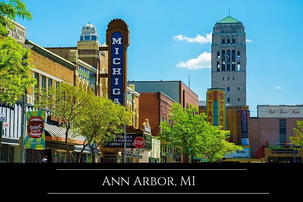 Ann Arbor is a fantastic place for singles. There are plenty of great places for dates including fancy restaurants, museums, and sporting venues.