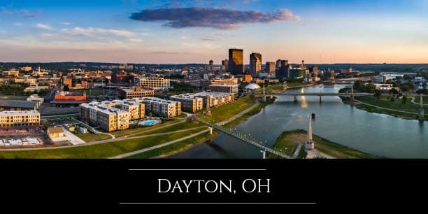 Dayton is the land of never-ending pizza and never-ending bike trails. I suppose, if you're eating pizza all the time you'll need the bike trails.