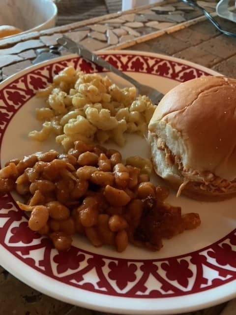 This is a dinner I recently made. Two out of three items on this plate were cooked in the Instant Pot!