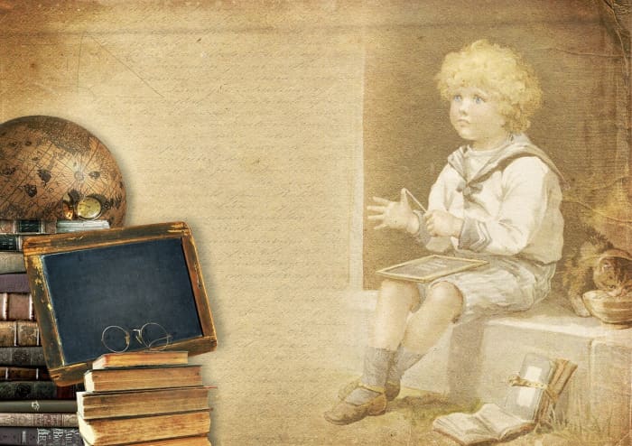 This graphic has space to add a caption using something like Meme Maker or just use it without words to illustrate a story about a child or a teacher.