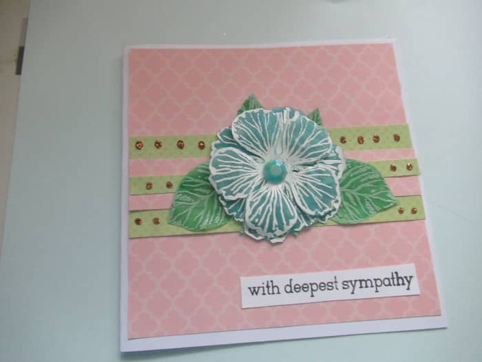 Stamped flowers can have a lot of detail. They can also be layered to create a realistic floral effect,
