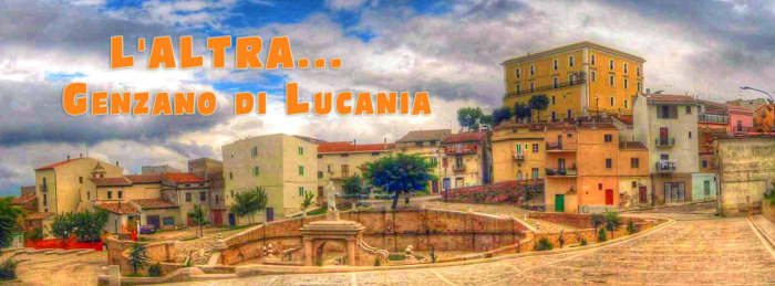 This is a photo of Genzano di Lucania taken from near the Cavallina fountain, in the foreground, in the background is the Municipio, once the castle of Marchese De Marinis, I fount photo on Facebook