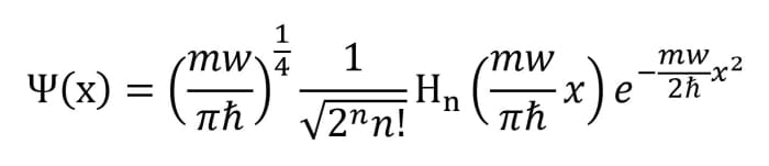 The final solution to the harmonic oscillator problem.