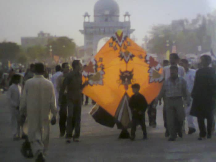 A Large Kite On The Occasion Of Basant Panchmi