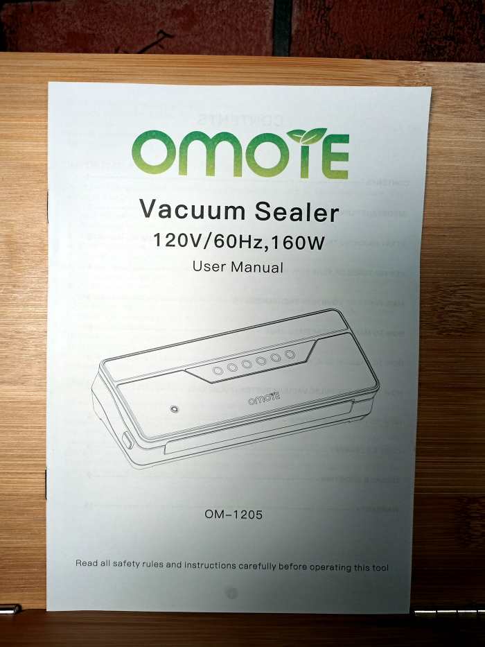 Review of the Omote OM1205 Vacuum Sealer Delishably