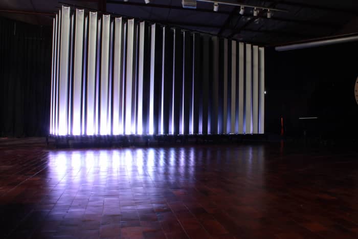 Sonic Crystals at LAPSO (Laboratory of Acoustics and Sound Perception), Universidad de Quilmes, Argentina, as part of the research of Oscar Edelstein and physicist © Manuel Eguia