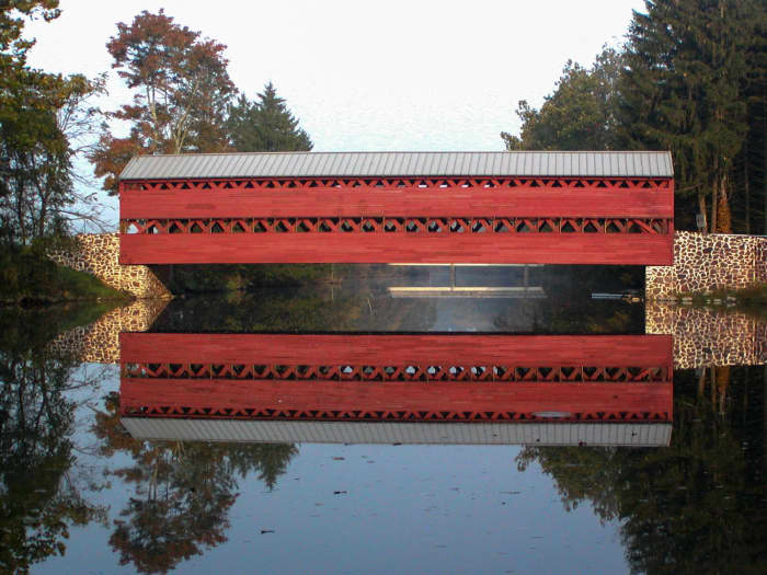 This article briefly "covers" the history and possible hauntings of numerous covered bridges around the United States. Pictured above is Sachs Bridge in Gettysburg, PA.