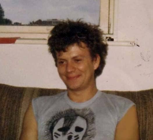 Punk Rock Vegan during his first attempt at veganism (note homemade Flux of Pink Indians T-shirt)