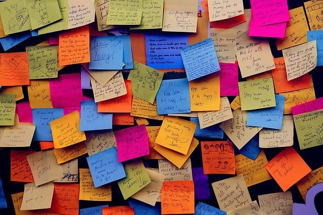 You might want to remove the note once you have carried out what was written on it so you don't end up with something like this.