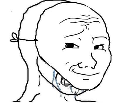 The masked wojak is the ultimate figure of irony: putting a mask on to hide one's real emotions, projecting a persona.