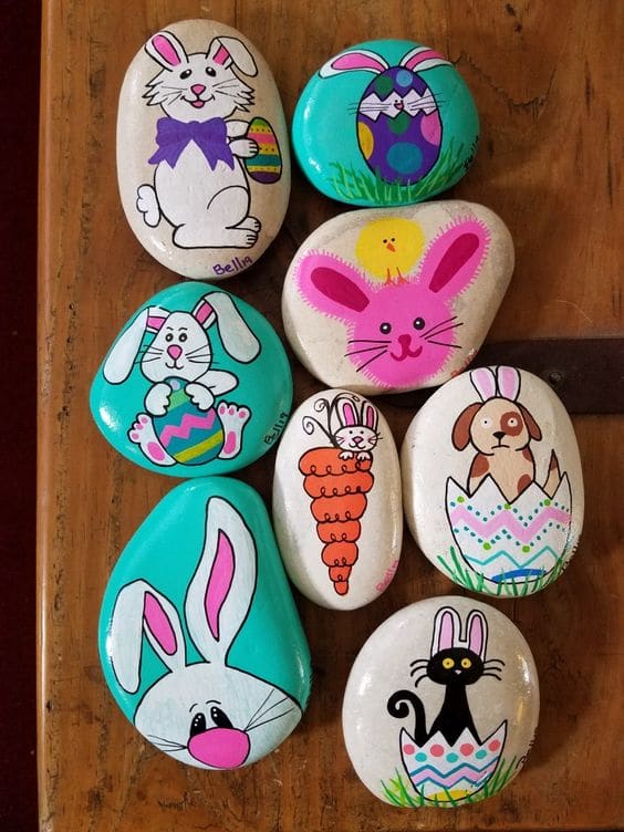 50+ Easter Painted Rocks That Are EggCellently Fun to Paint Holidappy