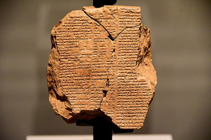 A tablet dating back to the Old-Babylonian Period, 2003-1595 BC, currently being held in the Sulaymaniyah Museum in Iraq. It contains part of the "Epic of Gilgamesh" — the world's earliest known literary epic.